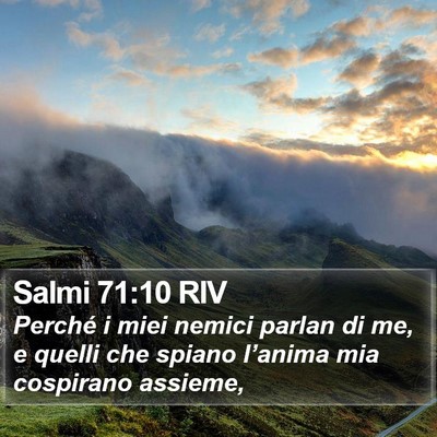 Salmi 71:10 RIV Bible Verse Image