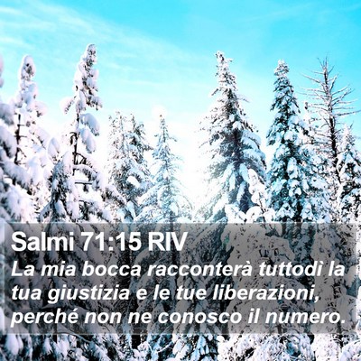 Salmi 71:15 RIV Bible Verse Image
