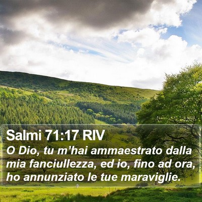 Salmi 71:17 RIV Bible Verse Image