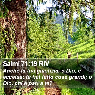 Salmi 71:19 RIV Bible Verse Image
