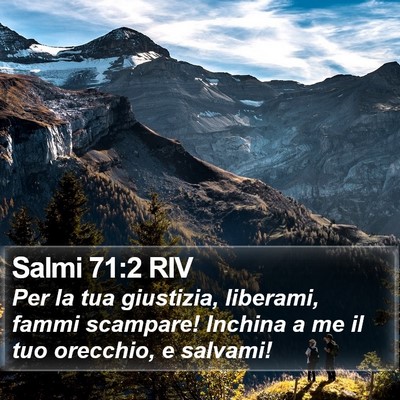 Salmi 71:2 RIV Bible Verse Image