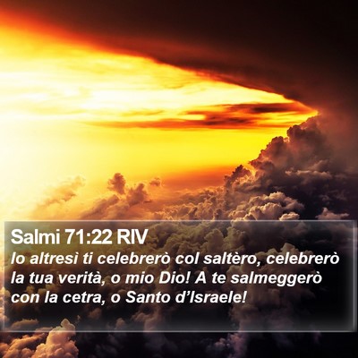 Salmi 71:22 RIV Bible Verse Image