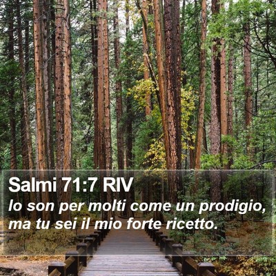 Salmi 71:7 RIV Bible Verse Image