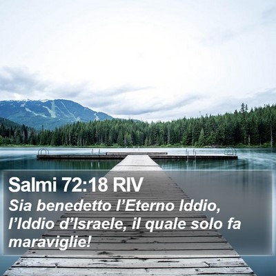Salmi 72:18 RIV Bible Verse Image