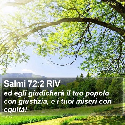 Salmi 72:2 RIV Bible Verse Image