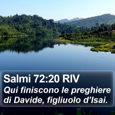 Salmi 72:20 RIV Bible Verse Image