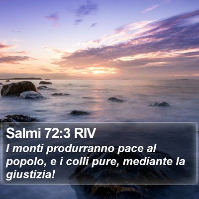 Salmi 72:3 RIV Bible Verse Image