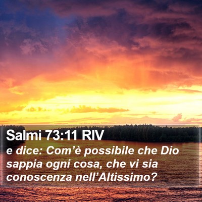 Salmi 73:11 RIV Bible Verse Image