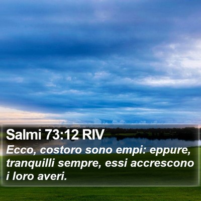 Salmi 73:12 RIV Bible Verse Image
