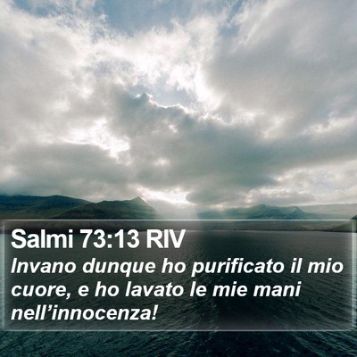 Salmi 73:13 RIV Bible Verse Image