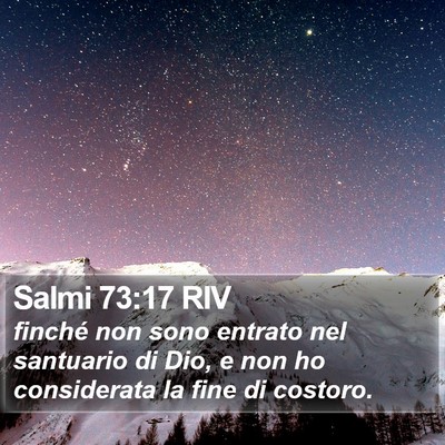 Salmi 73:17 RIV Bible Verse Image
