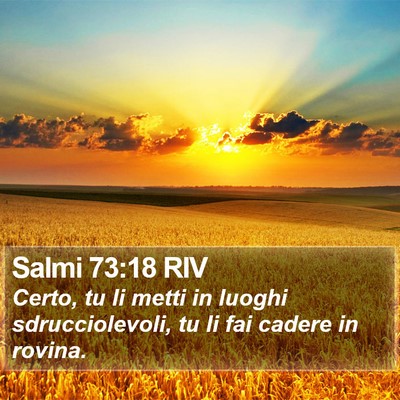 Salmi 73:18 RIV Bible Verse Image