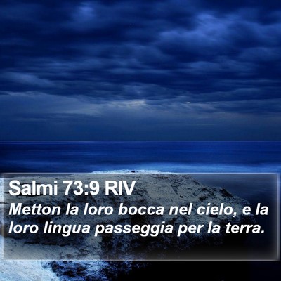 Salmi 73:9 RIV Bible Verse Image