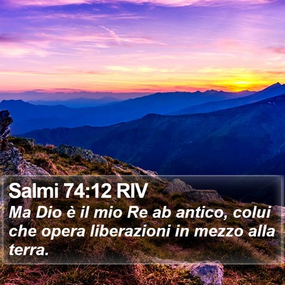 Salmi 74:12 RIV Bible Verse Image