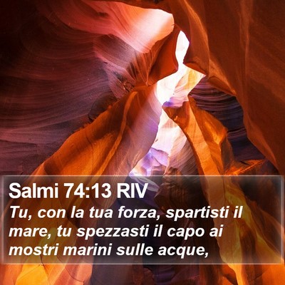 Salmi 74:13 RIV Bible Verse Image
