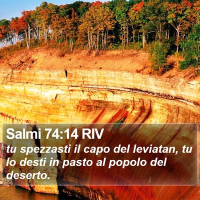 Salmi 74:14 RIV Bible Verse Image