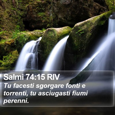 Salmi 74:15 RIV Bible Verse Image