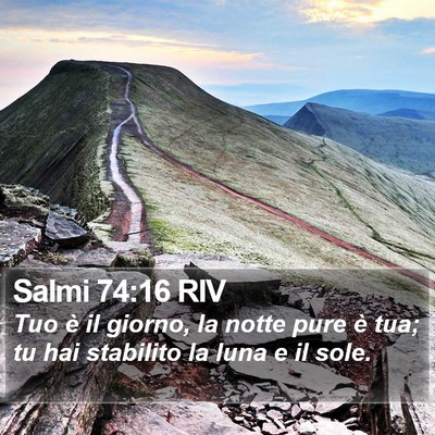 Salmi 74:16 RIV Bible Verse Image
