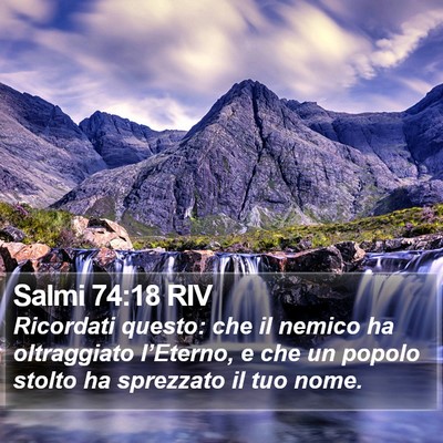 Salmi 74:18 RIV Bible Verse Image