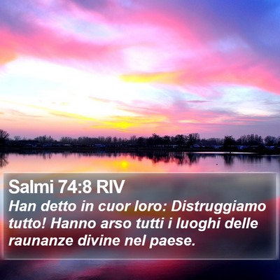 Salmi 74:8 RIV Bible Verse Image