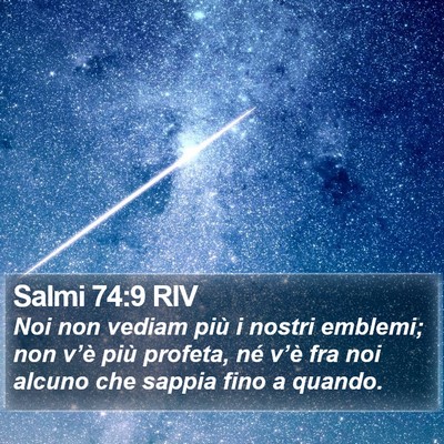 Salmi 74:9 RIV Bible Verse Image