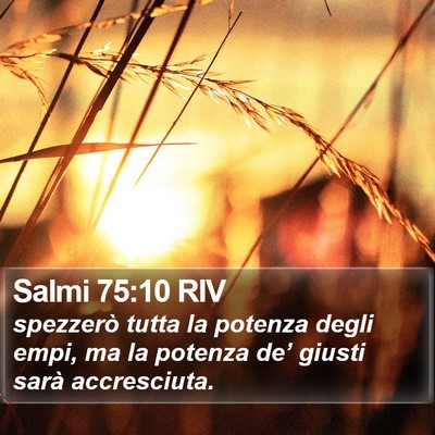 Salmi 75:10 RIV Bible Verse Image