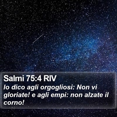 Salmi 75:4 RIV Bible Verse Image