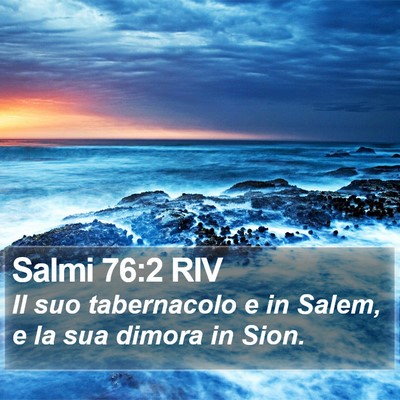 Salmi 76:2 RIV Bible Verse Image