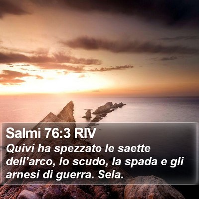 Salmi 76:3 RIV Bible Verse Image