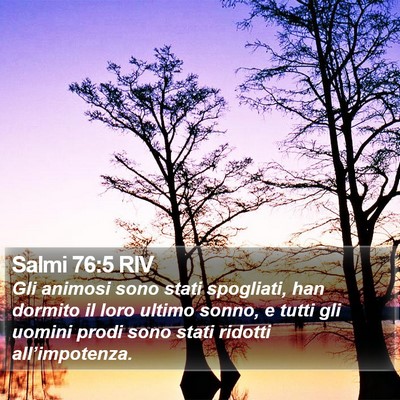 Salmi 76:5 RIV Bible Verse Image