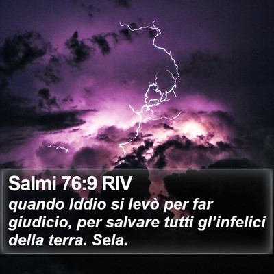 Salmi 76:9 RIV Bible Verse Image