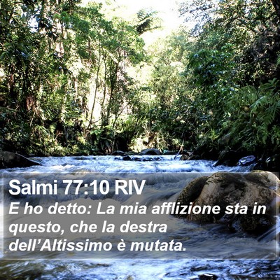 Salmi 77:10 RIV Bible Verse Image