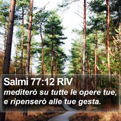 Salmi 77:12 RIV Bible Verse Image