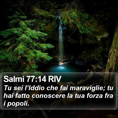 Salmi 77:14 RIV Bible Verse Image