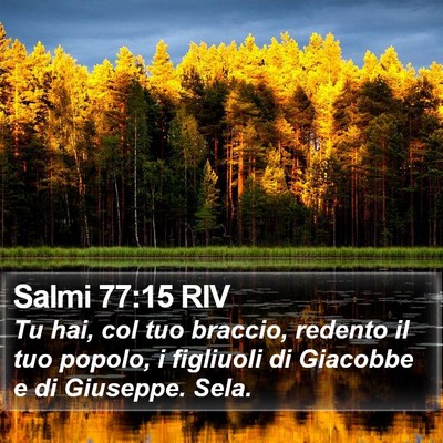 Salmi 77:15 RIV Bible Verse Image