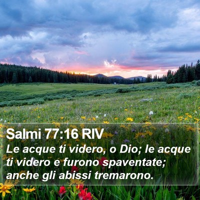 Salmi 77:16 RIV Bible Verse Image