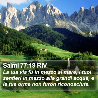 Salmi 77:19 RIV Bible Verse Image