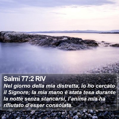 Salmi 77:2 RIV Bible Verse Image