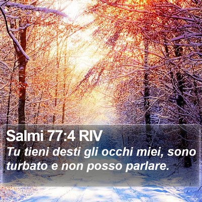 Salmi 77:4 RIV Bible Verse Image