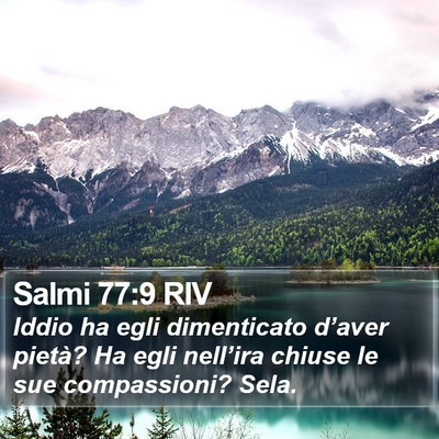 Salmi 77:9 RIV Bible Verse Image