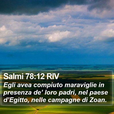 Salmi 78:12 RIV Bible Verse Image
