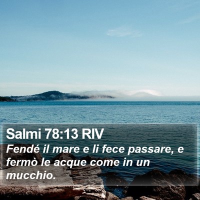 Salmi 78:13 RIV Bible Verse Image