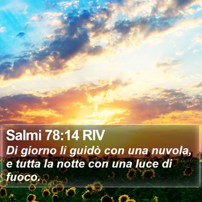 Salmi 78:14 RIV Bible Verse Image