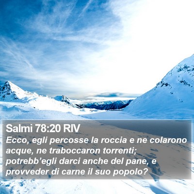 Salmi 78:20 RIV Bible Verse Image