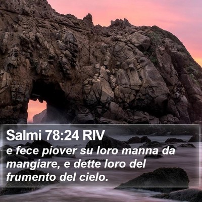 Salmi 78:24 RIV Bible Verse Image