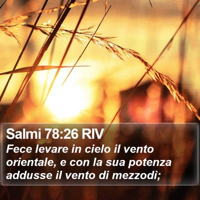 Salmi 78:26 RIV Bible Verse Image