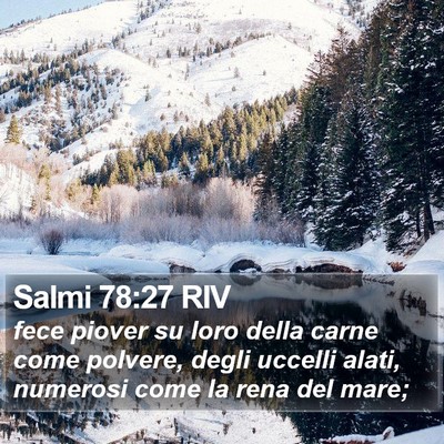 Salmi 78:27 RIV Bible Verse Image
