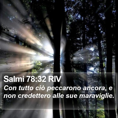 Salmi 78:32 RIV Bible Verse Image