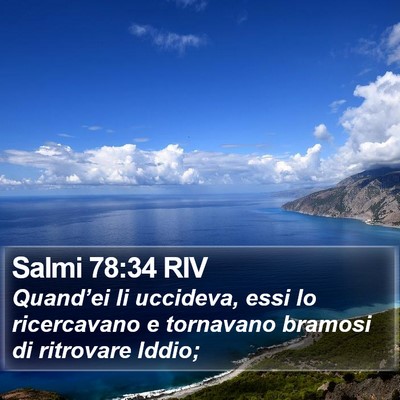Salmi 78:34 RIV Bible Verse Image