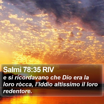 Salmi 78:35 RIV Bible Verse Image
